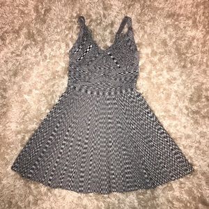 Black and White Flow Dress